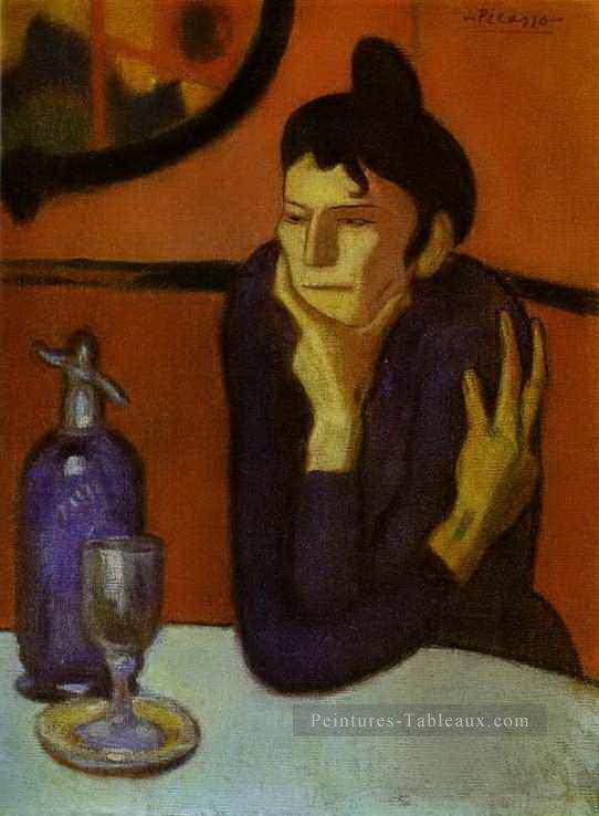 Absinthe Drinker 1901 Pablo Picasso Peintures à l'huile
